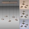 Paul Neuhaus Q-Serie Q-Rotate Hanglamp LED Bruin, 5-lichts, Afstandsbediening