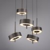 Paul Neuhaus Q-Serie Q-Rotate Hanglamp LED Bruin, 5-lichts, Afstandsbediening