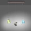 Paul Neuhaus Verlichting Zula Hanglamp LED Bruin, 3-lichts
