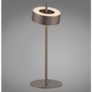 Paul Neuhaus Q-Serie Q-Rotate Tafellamp LED Bruin, 1-licht, Afstandsbediening