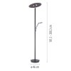 Paul Neuhaus Verlichting Artur Staande lamp LED Antraciet, 2-lichts