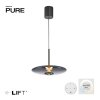 Paul Neuhaus Verlichting E-Vitrum Hanglamp LED Grijs, 2-lichts, Afstandsbediening