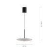 Paul Neuhaus Verlichting E-Vitrum Hanglamp LED Bruin, 2-lichts, Afstandsbediening