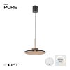 Paul Neuhaus Verlichting E-Moon Hanglamp LED Brons, 2-lichts, Afstandsbediening