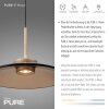 Paul Neuhaus Verlichting E-Moon Hanglamp LED Brons, 2-lichts, Afstandsbediening