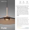 Paul Neuhaus Verlichting E-Moon Hanglamp LED Brons, 2-lichts, Afstandsbediening