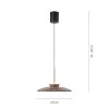 Paul Neuhaus Verlichting E-Moon Hanglamp LED Brons, 2-lichts, Afstandsbediening