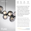 Paul Neuhaus Verlichting E-Popup Hanglamp LED Grijs, 18-lichts, Afstandsbediening