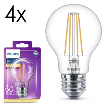 Philips verlichting E27 LED 7 Watt warm wit 806 Lumen