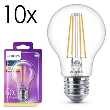 Philips verlichting E27 LED 7 Watt warm wit 806 Lumen