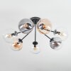 Gastor Plafondlamp, Kogellampje Amber, Duidelijk, Rookkleurig, 7-lichts