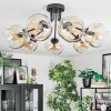 Ripoll Plafondlamp, Kogellampje Amber, Duidelijk, 7-lichts