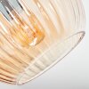 Koyoto Plafondlamp, Kogellampje Amber, 7-lichts