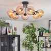 Koyoto Plafondlamp, Kogellampje Amber, 7-lichts
