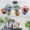 Ripoll Plafondlamp, Kogellampje Blauw, Goud, Groen, Koperkleurig, 7-lichts