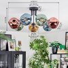Ripoll Plafondlamp, Kogellampje Blauw, Goud, Groen, Koperkleurig, 7-lichts