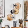 Ripoll Kogellampje, Wandlamp Amber, 3-lichts