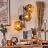 Ripoll Kogellampje, Wandlamp Goud, Duidelijk, 3-lichts