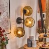 Ripoll Kogellampje, Wandlamp Goud, Duidelijk, 3-lichts