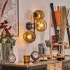 Ripoll Kogellampje, Wandlamp Goud, Duidelijk, 3-lichts
