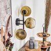 Ripoll Kogellampje, Wandlamp Goud, Duidelijk, 3-lichts