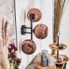 Ripoll Kogellampje, Wandlamp Koperkleurig, 3-lichts