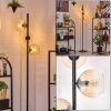 Koyoto Staande lamp 31 cm Amber, Duidelijk, 3-lichts