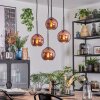 Koyoto Hanglamp, Kogellampje, Cluster hanglamp Koperkleurig, 4-lichts