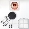 Koyoto Hanglamp, Kogellampje, Cluster hanglamp Koperkleurig, 4-lichts