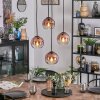 Koyoto Hanglamp, Kogellampje, Cluster hanglamp Duidelijk, Koperkleurig, 4-lichts
