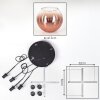 Koyoto Hanglamp, Kogellampje, Cluster hanglamp Duidelijk, Koperkleurig, 4-lichts