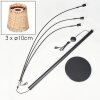 Lindberg Staande lamp Zwart, 3-lichts