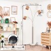 Soungou Staande lamp Nikkel mat, Zwart, Wit, 3-lichts
