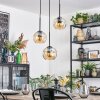 Ripoll Hanglamp, Kogellampje, Cluster hanglamp Amber, 3-lichts