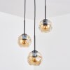 Ripoll Hanglamp, Kogellampje, Cluster hanglamp Amber, 3-lichts