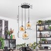 Ripoll Hanglamp, Kogellampje, Cluster hanglamp Amber, 3-lichts