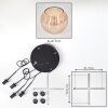 Koyoto Hanglamp, Kogellampje, Cluster hanglamp Amber, 4-lichts