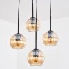 Koyoto Hanglamp, Kogellampje, Cluster hanglamp Amber, 4-lichts