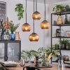 Koyoto Hanglamp, Kogellampje, Cluster hanglamp Koperkleurig, 4-lichts