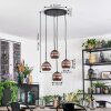 Koyoto Hanglamp, Kogellampje, Cluster hanglamp Koperkleurig, 4-lichts
