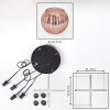 Koyoto Hanglamp, Kogellampje, Cluster hanglamp Koperkleurig, 4-lichts