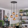 Koyoto Hanglamp, Kogellampje, Cluster hanglamp Koperkleurig, 4-lichts