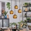 Koyoto Hanglamp, Kogellampje, Cluster hanglamp Goud, 4-lichts