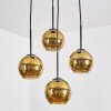 Koyoto Hanglamp, Kogellampje, Cluster hanglamp Goud, 4-lichts