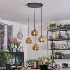 Koyoto Hanglamp, Kogellampje, Cluster hanglamp Goud, 4-lichts