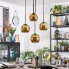Koyoto Hanglamp, Kogellampje, Cluster hanglamp Goud, 4-lichts