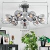Ripoll Plafondlamp, Kogellampje Duidelijk, Rookkleurig, 7-lichts