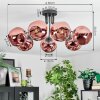 Ripoll Plafondlamp, Kogellampje Koperkleurig, 7-lichts