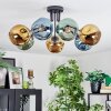 Ripoll Plafondlamp, Kogellampje Blauw, Goud, Groen, 7-lichts