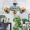 Ripoll Plafondlamp, Kogellampje Blauw, Goud, Groen, 7-lichts